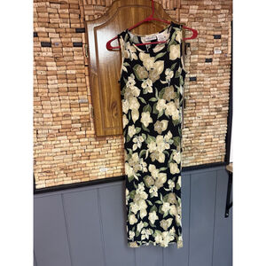 Vintage 90’s Kathie Lee Collection Floral Maxi With Side Slits Size S Vacation